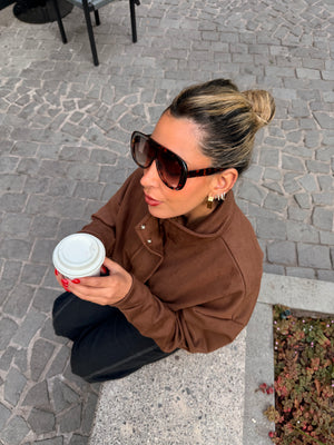 Chaqueta Toffee Gamuza