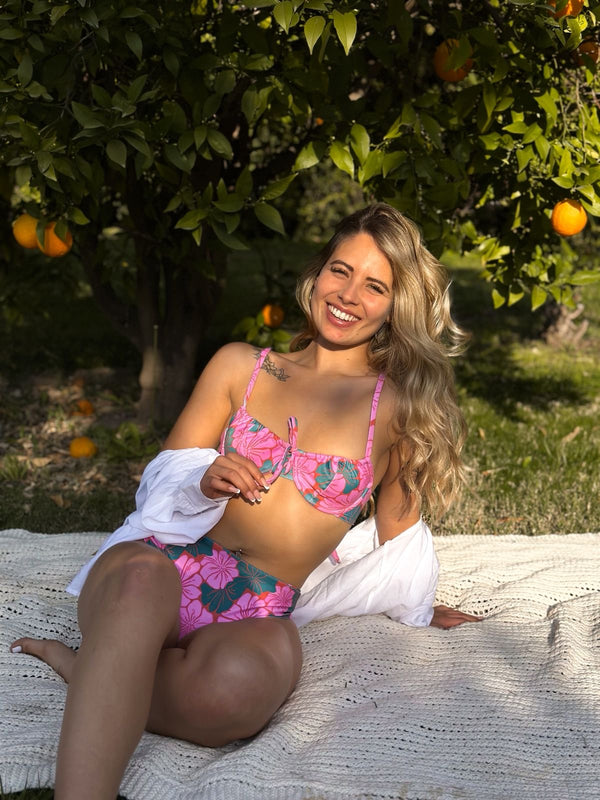 Set Top GIULIA + Bottom TATI: Ibiscus Sunset