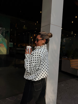 Chaqueta Flower Polka