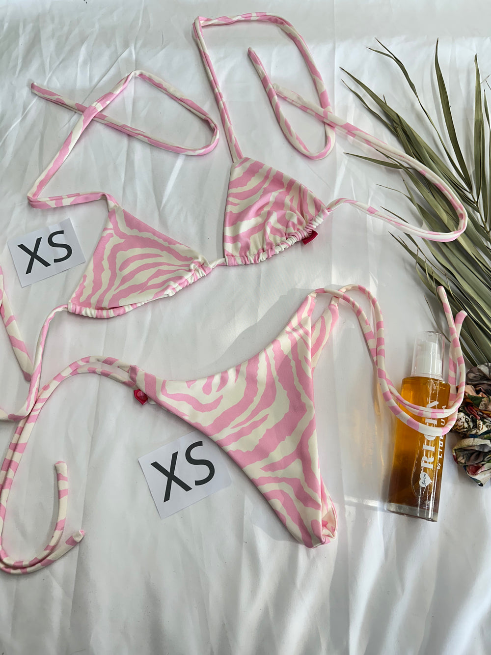 REMATE :  TOP XS + BOTTOM XS   CEBRA PINK