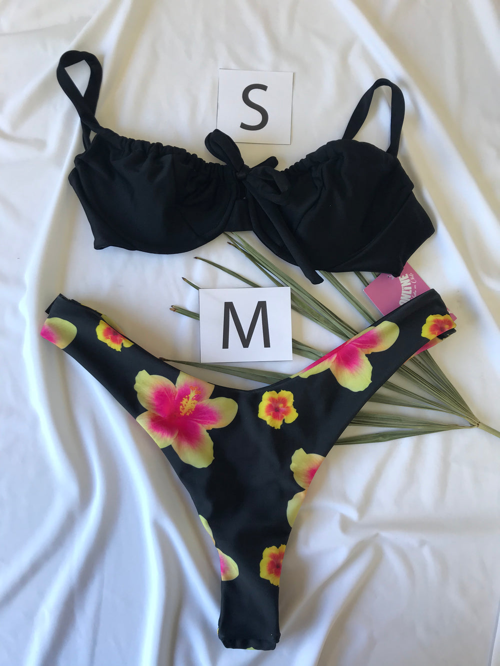 Set Top GIULIA + Bottom GRETEL: DALIA NEGRO (S/M)