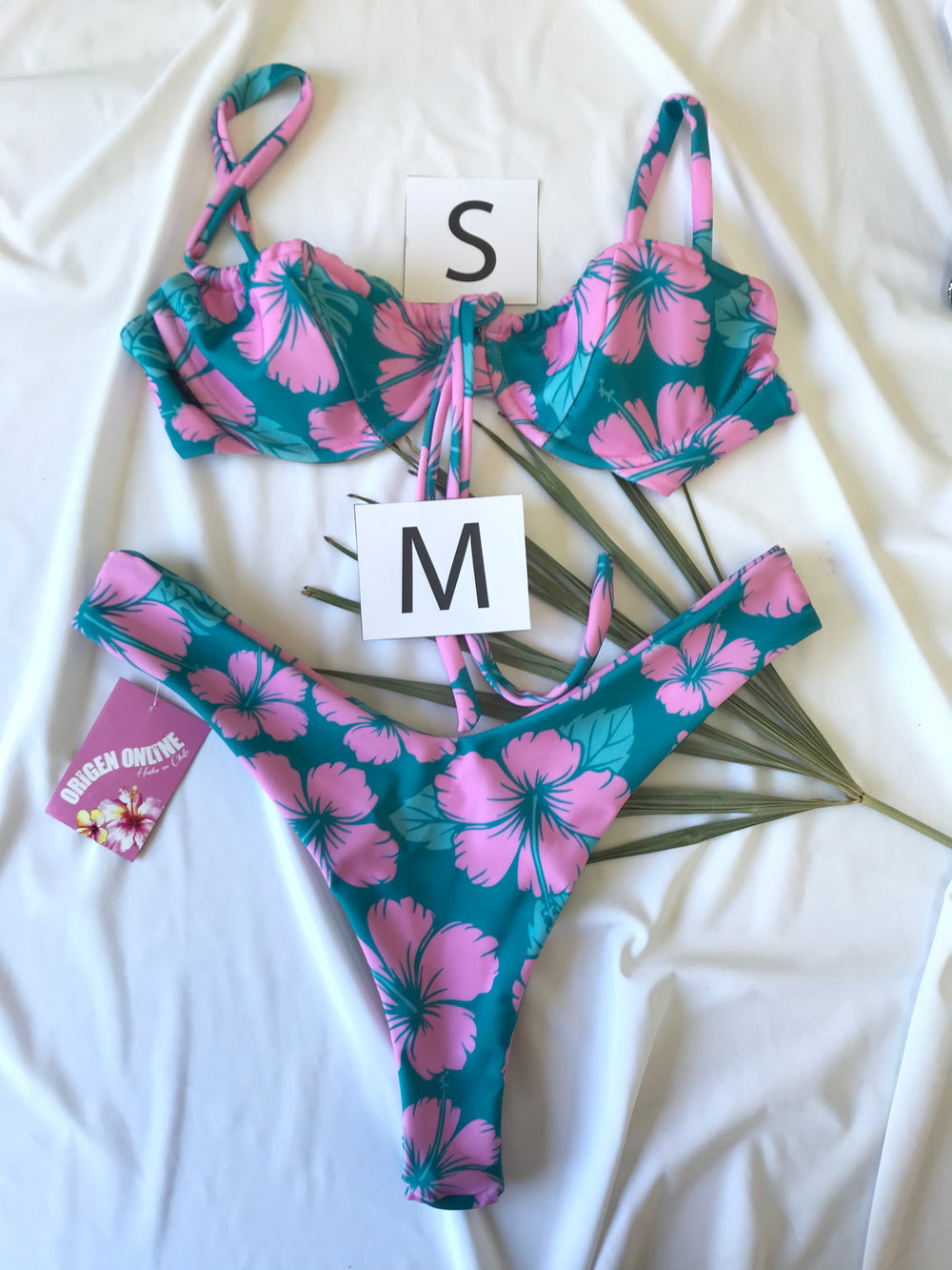 Set Top GIULIA + Bottom GRETEL: JADE (S/M)