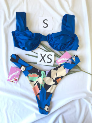 Set Top JULIETA + Bottom GRETEL: BLUE (S/XS)