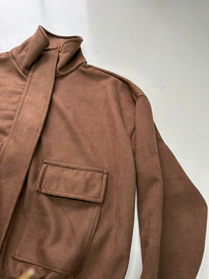 Chaqueta Toffee Gamuza